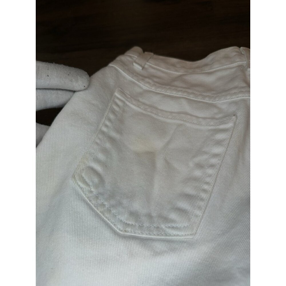 Vintage 90's LA Blues White Sz 12 Missy High Rise Cuffed Shorts - Picture 4 of 7